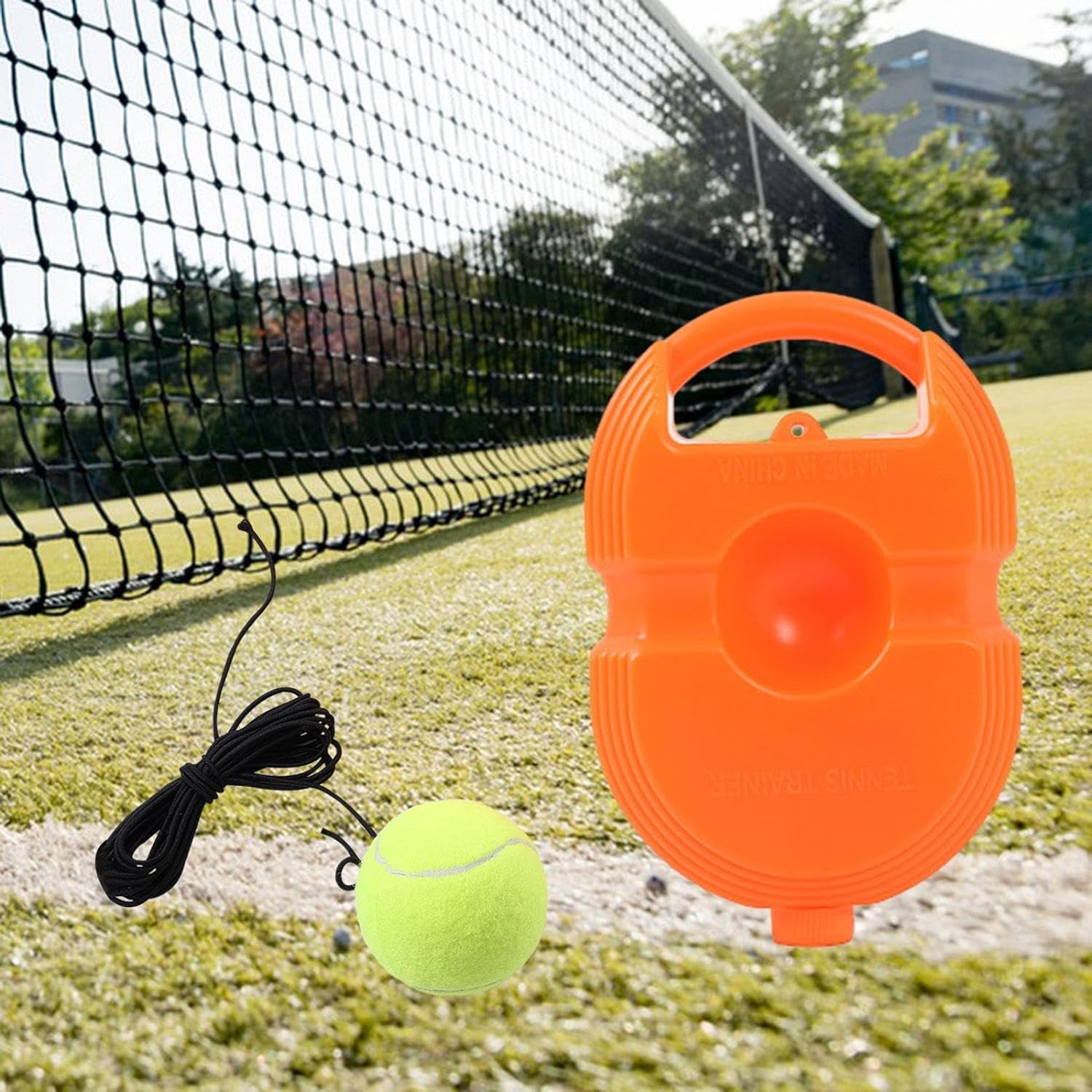 Tennis Trainer Rebound Ball with String, Convenient Tennis Training Gear, Tennis Practice Device Base for Kids Adults Tennis Trainer Rebound Ball with String, Convenient Tennis Training Gear, Tennis Practice Device Base for Kids Adults